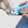 DUMSAMKER Dog & Cat Pets Nail Clippers and Trimmers with Safety Stop and Plug - in Nail File to Prevent Over Cutting Nails - Professional Home Grooming Tool