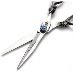 Purple Dragon 5.5''/6''/7''/7.5''/8''Dragon Handle Sharp Edge Hair Cutting Shears - Pet/Dog Grooming Scissors with Bag - Perfect for Barber or Pet Groomer (6.0 inch)