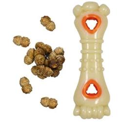 Nylabone Power Chew Knuckle Bone & Pop-in Treat Toy Combo