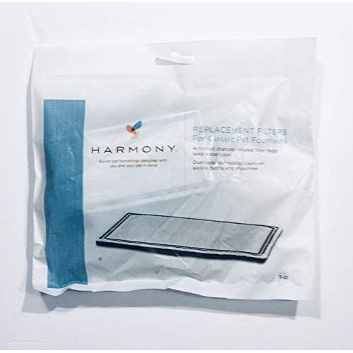 Harmony Automatic Cat Water Fountain Charcoal Replacement Filters, 3 ct.