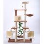 通用 Anti- toppling Climbing Cat Tree, Big Condos with Scratching Sisal Post, Cat Play House, Plush Padded Platforms Cat Activity Center Play House, Cat Bed