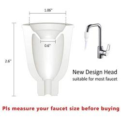 Pet Faucet Sprayer,Sink Spray Hose Portable Shampoo Sprayer,Shower Head with Slip On Spout Bath and Shampoo Spray,Faucet to Shower Converter,Dog Shower Pet Bath Handheld Showerhead,White