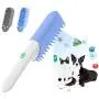 Duoai Cat Comb Dog Brush,Rechargeable Massage Grooming Comb for Cats,Puppy, Dogs Comb Odor Eliminator Brush Remove Pet Smells,with 2 Replaceable Head