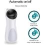 Jiaboyu Cat Laser Toy Automatic,Interactive Toy for Kitten/Dogs - USB Charging / Battery Powered , Placing High,5 Random Pattern,Automatic On/Off and Silent, Fast/ Slow Light Flashing Mode, white