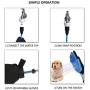 N/P Dog Bathing Tool Pet Grooming Glove Pet Hair Remover Bathtub Dog Shower Attachment with Massaging&Grooming Glove, 3 Faucet Adapters to 98.5 inches Garden Hose, for Dog Cat Outdoor&Indoor Use