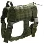 Patgoal Tactical Dog Harness, Adjustable Military Dog Molle Vest with Handle, No Pulling Service Dog Holster for Medium Large Dog Breed (Shipping from USA)