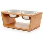 Premium 7'' Elevated Dog and Cat Pet Feeder, Double Bowl Raised Stand Comes with Extra Two Stainless Steel Bowls. Perfect for Dogs and Cats. Premium 7'' Elevated Dog and Cat Pet Feeder, Double Bowl Raised Stand Comes with Extra Two Stainless Steel Bowls. Perfect for Dogs and Cats.