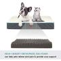 SunStyle Home Orthopedic Foam Dog Bed for Small, Medium, Large Dogs Up to 50/75/100lbs with Waterproof Removable Cover, Mattress Pet Mat Bed for Dogs & Cats - Orthopedic Egg Crate Foam Platform