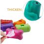 INNOLIFE Set of 6 Bone Shaped Dispensers + 90pcs Pet Waste Bags, Dog Waste Bags, Bulk Poop Bags on a roll, Clean up Poop Bag