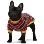 Fitwarm 2-Pack 100% Cotton Striped Dog Shirt for Pet Clothes Puppy T-Shirts Cat Tee Breathable Strechy