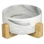 Jerock Ceramic Cat Dog Bowls Raised Food and Water Dish with Anti-Slip Wooden Stand Elevated Round Pet Feeding Bowl Dishwasher Safe & Easy to Clean Jerock Ceramic Cat Dog Bowls Raised Food and Water Dish with Anti-Slip Wooden Stand Elevated Round Pet Feeding Bowl Dishwasher Safe & Easy to Clean