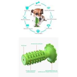 WZBP Dog chew Toy, Indestructible Durable Dog Squeaky Toothbrush to Help Clean and Care for Teeth, Suitable All Types of Dogs.