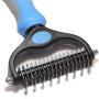 Maxpower Planet Pet Grooming Tool Set (2 Pack)- Double Sided Dematting Brush and Dog Nail Clippers