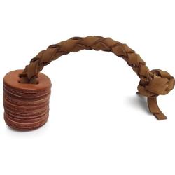 Auburn Leathercrafters Leather TUG Toy - Disk
