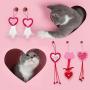 Vannon Cat Feather Toys Catnip Filled InteractiveTeaser Wand Cat Toy for Indoor Cats and Kitten