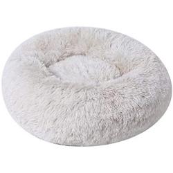 BinetGo Dog Bed Cat Bed Cushion Bed Faux Fur Donut Cuddler for Dog Cat Joint-Relief and Improved Sleep – Machine Washable, Waterproof Bottom