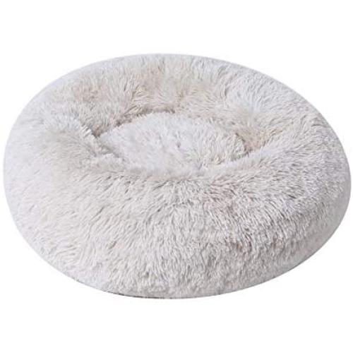 BinetGo Dog Bed Cat Bed Cushion Bed Faux Fur Donut Cuddler for Dog Cat Joint-Relief and Improved Sleep – Machine Washable, Waterproof Bottom