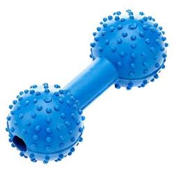 Classic Pet Products Rubber Pimple Dumbbell with Bell