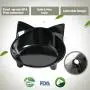 Cat Bowl, Cat Bowls for Food and Water,Shallow cat Bowls for Wet Food ,Non Slip Pet Feeding Dish ,Pet Food & Water Bowls Set of 3 Cat Bowl, Cat Bowls for Food and Water,Shallow cat Bowls for Wet Food ,Non Slip Pet Feeding Dish ,Pet Food & Water Bowls Set of 3