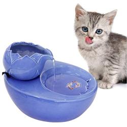 Ceramic Cat Drinking Water Fountain, Pet Water Fountains for Cats And Dogs, Electric Pet Water Dispenser with Quiet Pump