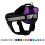 Dogline Vest Harness for Dogs and 2 Removable Adopt Me Patches, X-Large/36 to 46'', Purple Dogline Vest Harness for Dogs and 2 Removable Adopt Me Patches, X-Large/36 to 46'', Purple