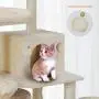 BYUP Large Multi-Layer cat Tree, Double Plush Apartment, cat Climbing Frame, cat Habitat, cat Tower, cat Activity Center