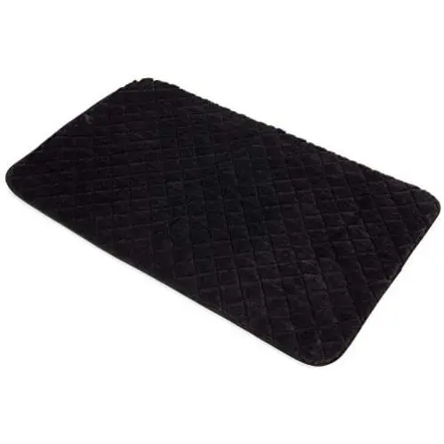 SNOOZZY BLACK 47X28 QUILTED MAT SNOOZZY BLACK 47X28 QUILTED MAT