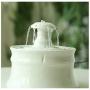 Ceramic Cat Water Fountain, Silent&Anti-Dry Protection&Water Circulation Automatic Water Dispenser for Cats Dogs (1.2L)