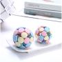 Cat Ball Dog Ball with a Bell Pet Toy Ball Pet Bite Ball with a Bell for Cat and Dog 2.9 Inches - Large Size