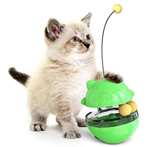 Dongdexiu Pet Supplies Pet Toy Cat Shaking Food Ball Tumbler Toy Ball (Green) Pet Toys