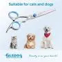 GLADOG Professional Dog Grooming Scissor with Safety Round Tips, Stainless Steel Pet Grooming Scissors, Sharp and Durable Pet Grooming Shears/Pet Combs for Dogs and Cats GLADOG Professional Dog Grooming Scissor with Safety Round Tips, Stainless Steel Pet Grooming Scissors, Sharp and Durable Pet Grooming Shears/Pet Combs for Dogs and Cats