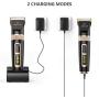 oneisall Dog Clippers Professional, 2-Speed Quiet Rechargeable Cordless Pet Grooming Hair Clippers Set for Small and Large Dogs Cats-Black