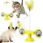 ocijf179 Cat Toy Kit Rotatable Roller Kitten Turntable Game Pet Supplies Round Interactive Cat Toy - Green