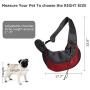 TNZMART Pet Dog Sling Carrier Hands Free Dog Portable Sling Bag Breathable Mesh Travel Safe Sling Bag Carrier for Small Dogs Cats