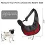 TNZMART Pet Dog Sling Carrier Hands Free Dog Portable Sling Bag Breathable Mesh Travel Safe Sling Bag Carrier for Small Dogs Cats