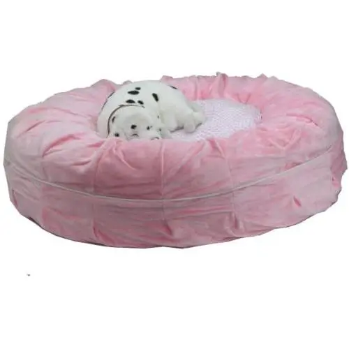 Teafco Otto Pet Bed with Heat Relief Padding, Pink, Round Teafco Otto Pet Bed with Heat Relief Padding, Pink, Round