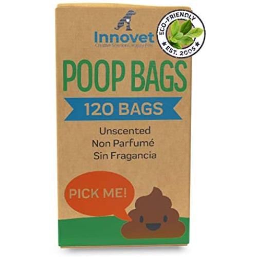 Innovet Pet Products INNOVETPET Eco Friendly Dog Poop Bags - Biodegradable Poop Bags for Pets. Unscented, Extra Strong, Thick & Guaranteed Leak-Proof Poop Bags for Dogs & Cats. 2 & 4 Months Supply