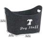 Geyecete Soft Felt Pet Toy Bin Dog Toys Storage Bins - with Handles, Pet Supplies Storage Basket/Bin Kids Toy Chest Storage Trunk