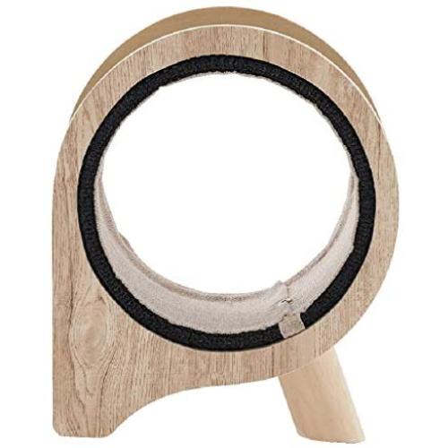 UQA Cat Scratch Post Vertical Cat Scratcher Sisal Wooden Living Room Cat Climbing Frame 2 in 1 Multifunctional Design Cat Toy Pet Supplies Cats Furniture (Color : Brown, Size : 50 21 32 cm)