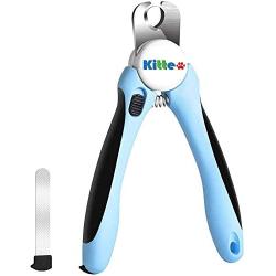 Kitte Dog & Cat Pets Nail Clippers and Trimmers -W Safety Guard to Avoid Over Cutting, Free Nail File, Razor Sharp Blade - Professional Grooming Tool and Claws Trimmer