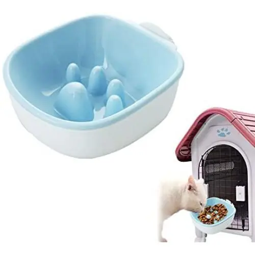 Andiker Cat Crate Hanging Slow Feeding Bowl, Removable Cat Cage Bowls with Bolt Holder Cat Slow Feed Bowl, Cat Puzzle Bowl to Keep Fit Slow Eating Cat Food Bowl for Small Puppy or Kitten Andiker Cat Crate Hanging Slow Feeding Bowl, Removable Cat Cage Bowls with Bolt Holder Cat Slow Feed Bowl, Cat Puzzle Bowl to Keep Fit Slow Eating Cat Food Bowl for Small Puppy or Kitten