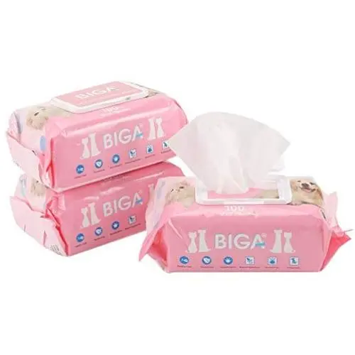 Deodorizing Hypoallergenic Pet Wipes with Fragrance Free Natural Organic for Cleaning Face Butt Eyes Ears Paws Teeth 100ct per Pack Deodorizing Hypoallergenic Pet Wipes with Fragrance Free Natural Organic for Cleaning Face Butt Eyes Ears Paws Teeth 100ct per Pack