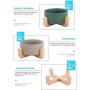 Wyxy Portable Pet Bowls Pet Cat Bowl Small Dog Cutlery Cat Rice Bowl Ceramic Cat Bowl Solid Wood Frame Strong Easy to Clean pet Supplies