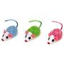 SAVVY TABBY Knit Mice, Fur Mice, and Balls Cat Toys, 12-Packs