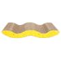 N+A M Shape Corrugated Paper Pet Cat Toy Cat Claw-Grinding Plate with Catnip Leopard Print Pattern 17.32'' x 9.45''
