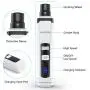 QUANJINR Dog Nail Grinder, Electric 2-Speed Pet Nail Trimmer Clipper Low Noise Rechargeable, with Display Pet Nail Trimmer Painless Paws Grooming & Smoothing for Small Medium Dogs & Cats