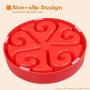 wangstar Slow Pet Bowl Slow Feeder for Dog Cats, Bloat Stop Puzzle Bowl Fun Maze Feeder Slow Feeding Anti-Skid Design