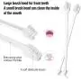JOCHA 50 Piece Cat Dog Pet Toothbrush Set Double Headed Convenient Dental Hygiene Finger Brushes for Easy Safe Dog Cat Dental Care Teeth Clean (White) JOCHA 50 Piece Cat Dog Pet Toothbrush Set Double Headed Convenient Dental Hygiene Finger Brushes for Easy Safe Dog Cat Dental Care Teeth Clean (White)