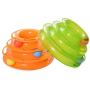 QYCL Pet Toy,New Funny Pet Toys Cat Dog Crazy Ball Disk Interactive Amusement Plate Play Disc Turntable Cat,Orange