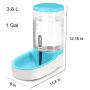 Pet Water Feeder Dispenser, Automatic Pet Waterer,Dog Cat Water Food Combo,Pet Water Dispenser Station,Automatic Gravity Water Drinking Fountain Bottle Bowl Dish Stand 1 Gal (3.8L Feeder Foundation)